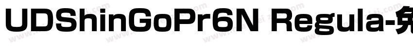 UDShinGoPr6N Regula字体转换